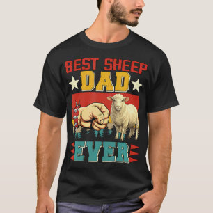 Camiseta Orgulhoso Proprietário de Ovelhas Vintage Pai Engr