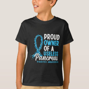 Camiseta Orgulhoso Proprietário De Um Diabetes Divertido Pâ
