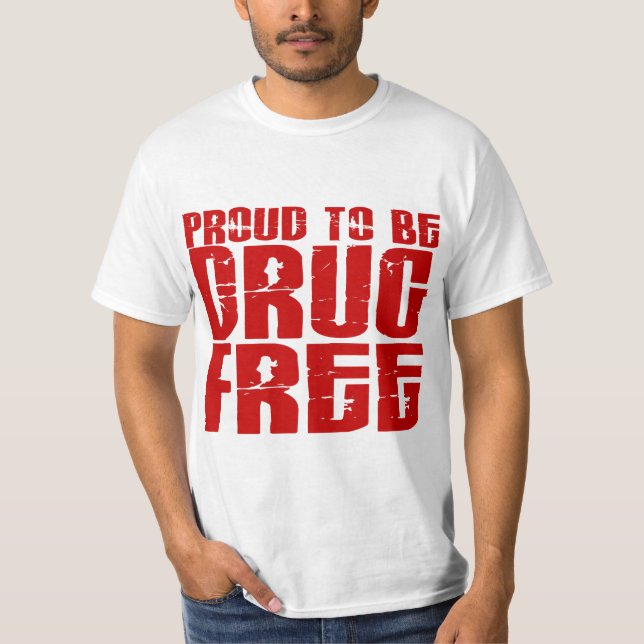 Camiseta Orgulhoso ser droga livre 2 (Frente)