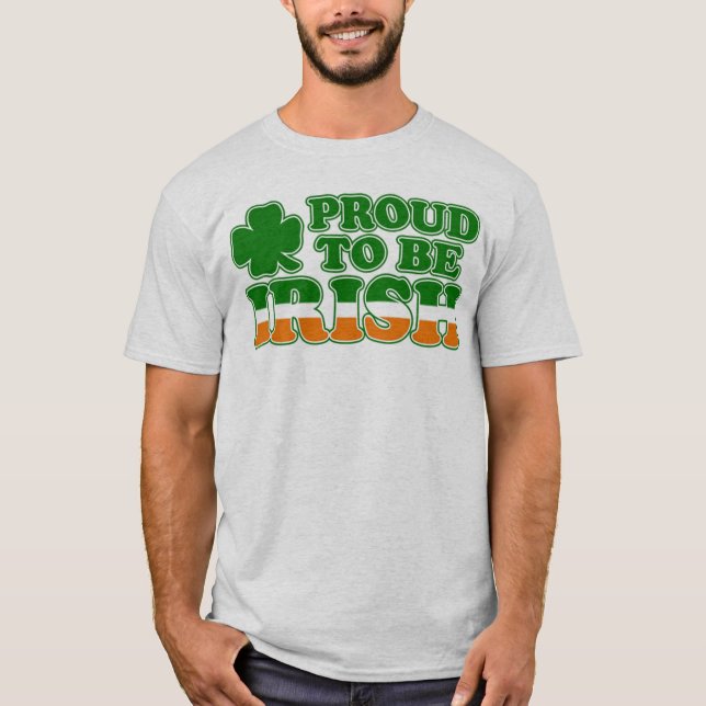 Camiseta Orgulhoso ser irlandês (Frente)