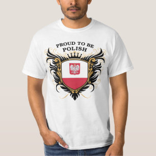 Camiseta Orgulhoso ser polonês