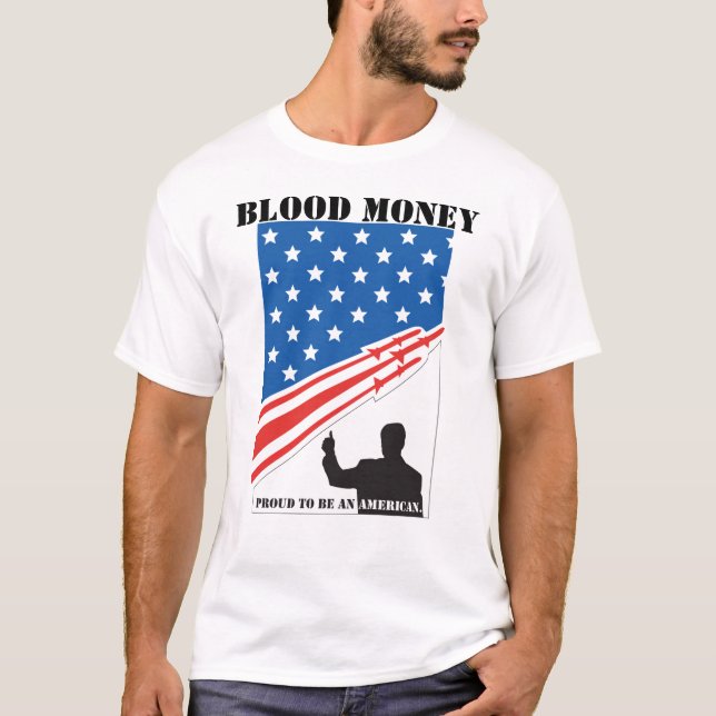 Camiseta Orgulhoso ser um americano (Frente)
