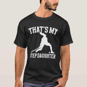 Camiseta Orgulhoso Step-Mãe de Hockey de Campo Jogadora de
