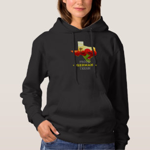 Camiseta Orgulhoso Texano Alemão Mapa e Bandeira do Texas