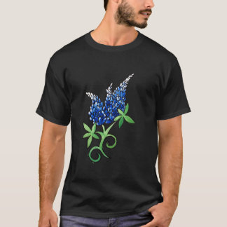 Camiseta Orgulhoso Texano do Bluebonnet do Texas Trabalha