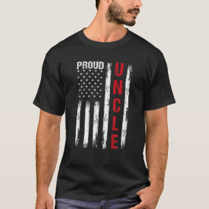 Camiseta Orgulhoso Tio Americano Flag Tio Presente Da sobri