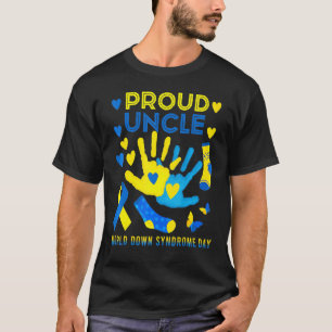 Camiseta Orgulhoso Tio T21 Dia Mundial da Consciência da Sí