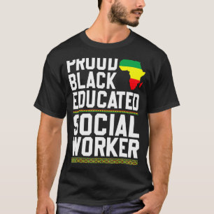 Camiseta Orgulhoso Trabalhador Social Educado De Preto Fort