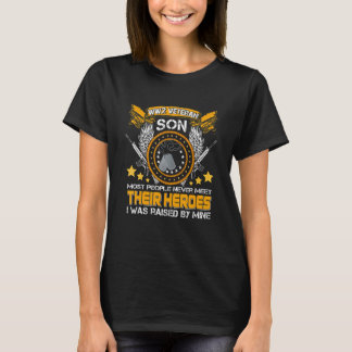 Camiseta Orgulhoso Veterano da Segunda Guerra Mundial Filho