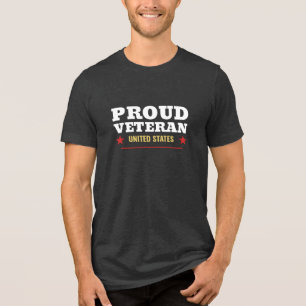 Camiseta Orgulhoso Veterano – Roupas Militares dos EUA