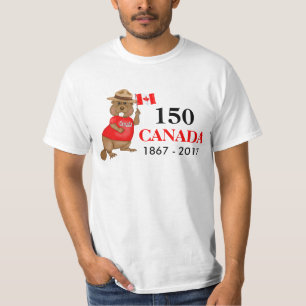 Camiseta Orgulhoso Vinho Canadiano 150 Aniversário