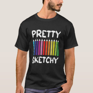 Camiseta Orgulhosos e Bonito Lápis Coloridos