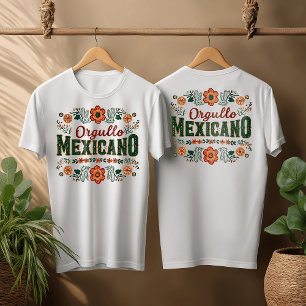Camiseta Orgullo Mexicano Design, Patrimônio Hispânico Mês