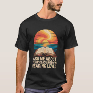 Camiseta Orientador de Alfabetização, Pergunte-me Sobre a S