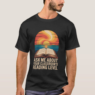 Camiseta Orientador de Alfabetização, Pergunte-me Sobre a S