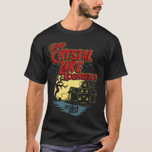 Camiseta Orientador do Acampamento Crystal Lake 80S Horror 