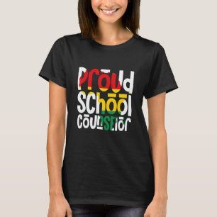 Camiseta Orientador Escolar Orgulhoso Orgulho Africano Hist