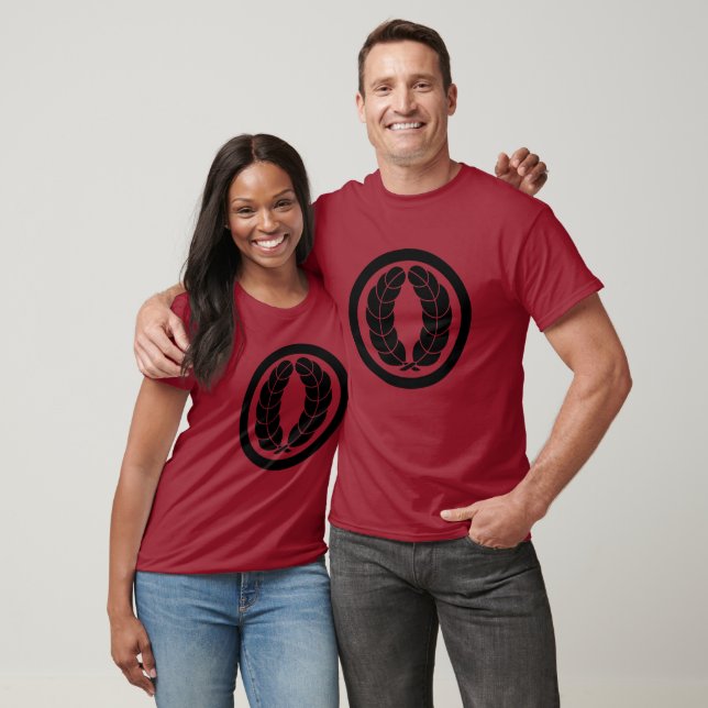 Camiseta Oriental Black Nakagawa Japão Kamon Mon Art (Unissex)