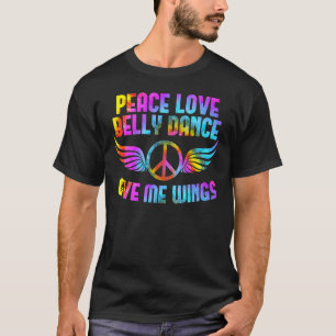 Camiseta Oriental Dance Peace Love Belly Dançando Belly Dan