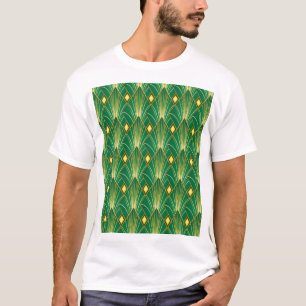 Camiseta Oriental Elegance: Wallpaper Art Deco