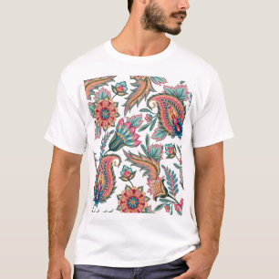 Camiseta Oriental Paisley: Vintage Floral Sem Seiva