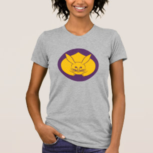 Camiseta Oriental Yellow Purple Japan Rabbit Mon Kamon Art
