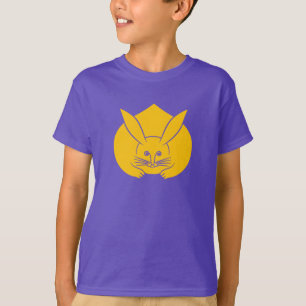 Camiseta Oriental Yellow Purple Japan Rabbit Mon Kamon Art
