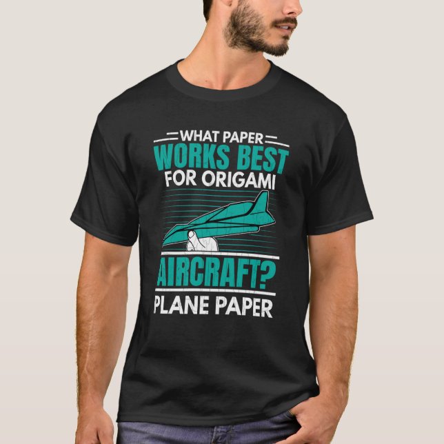 Camiseta Origami Aircraft Fun Aerospace Engineer Engineerin (Frente)