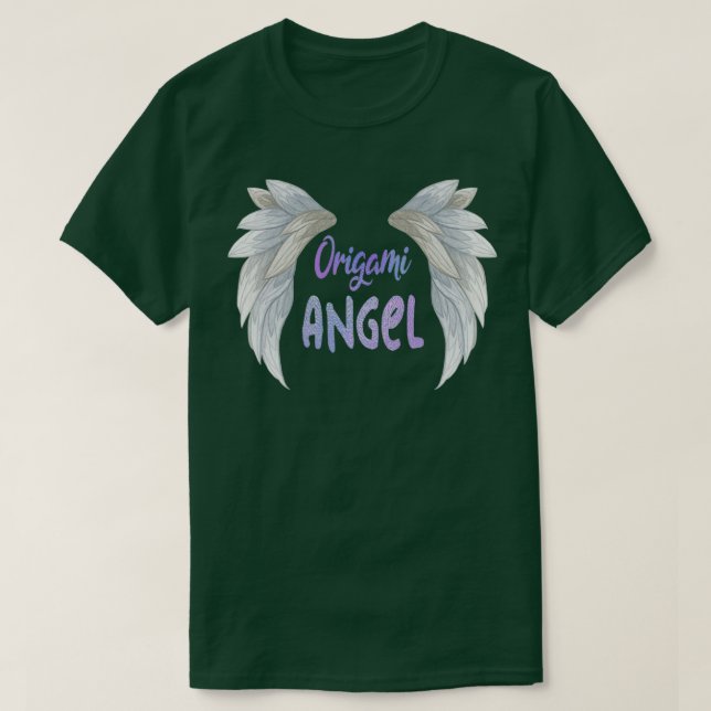 Camiseta Origami Angel (Frente do Design)