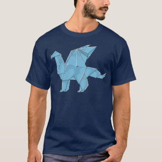 Camiseta Origami Animal Shirt Mens Mulheres Papel feminino 