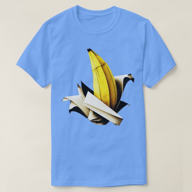 Camiseta Origami Banana Sculture (Frente do Design)