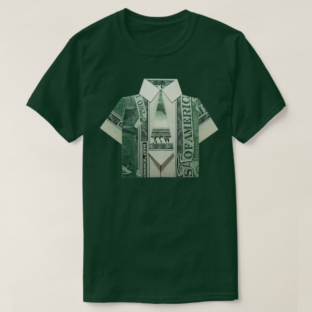 Camiseta Origami Cash Money Dollars Business Ceo Texture Bo (Frente do Design)