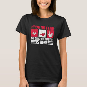 Camiseta Origami de Grou de Papel Japonês para um Mestre de