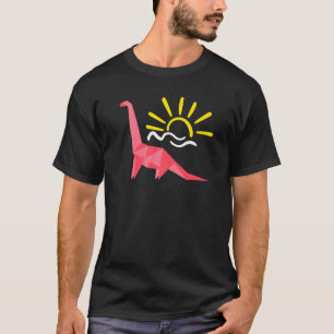 Camiseta Origami Dinosaur Origami - Pasta de Papel Mestre