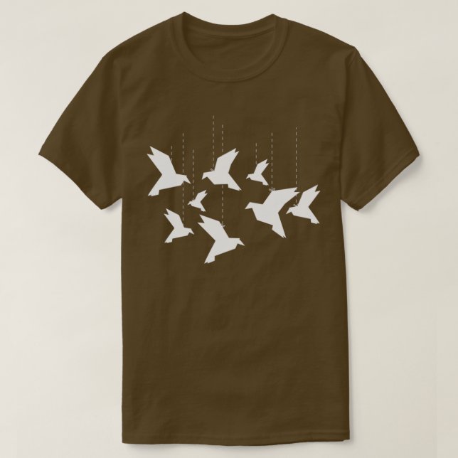 Camiseta Origami Figures Paper Folding Japan Hobby Art Gift (Frente do Design)