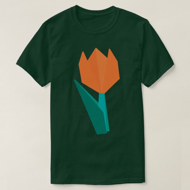 Camiseta Origami Flower (Frente do Design)