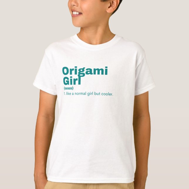 Camiseta Origami Girl - Origami (Frente)