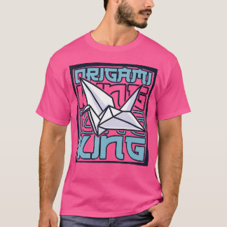 Camiseta Origami King Paper Crane Folheando Coruja Original
