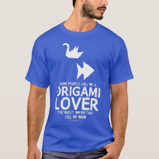 Camiseta Origami Lover Mãe Design Engraçado Para Presente