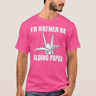 Camiseta Origami Master Cranes Papel Engraçado Dobrando Lov
