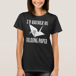 Camiseta Origami Master Cranes Paper Folheado Humor Outfit
