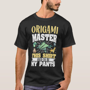 Camiseta Origami Master Paper Folder Artesanato Crane Origa