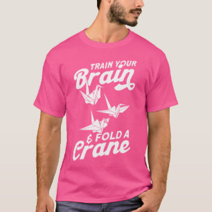 Camiseta Origami Master Treina Seu Cérebro Dobrar Uma Grua 