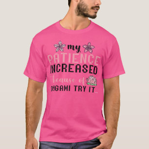 Camiseta Origami Patience Japonês Folheto Artista Ori