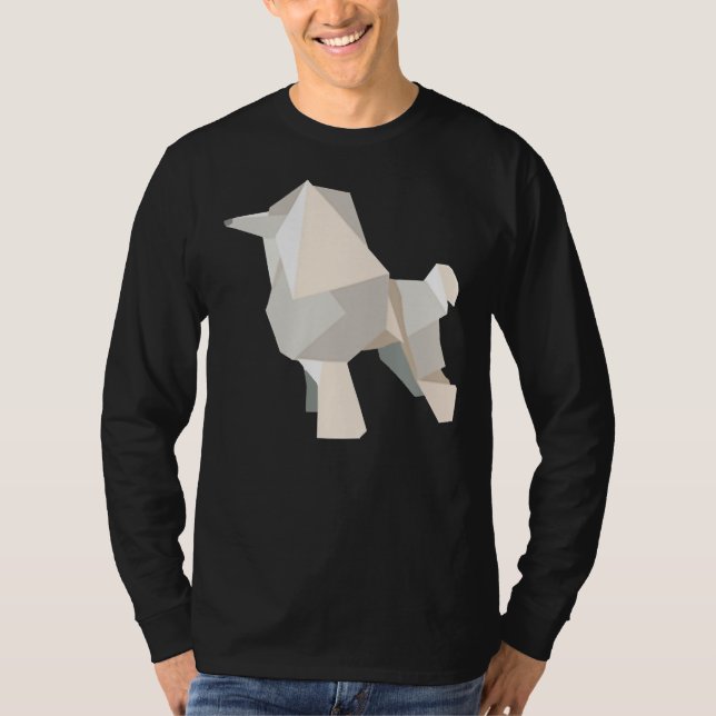 Camiseta Origami Poodle (Frente)