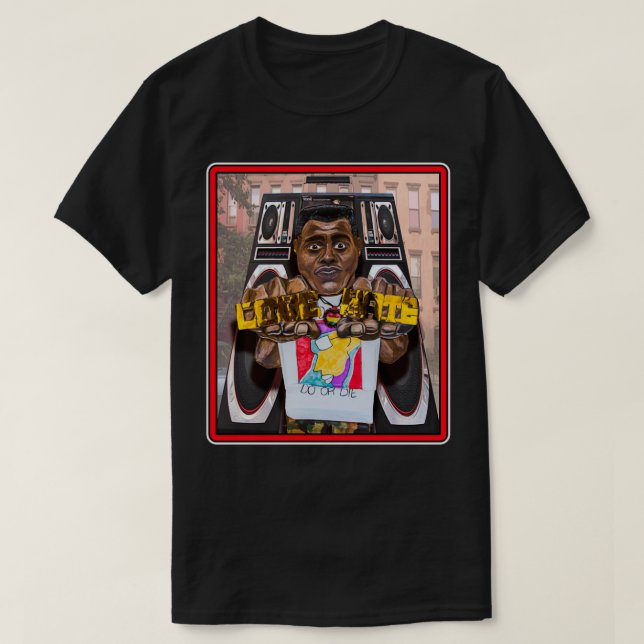 Camiseta Origami Radio Raheem 1 (Frente do Design)