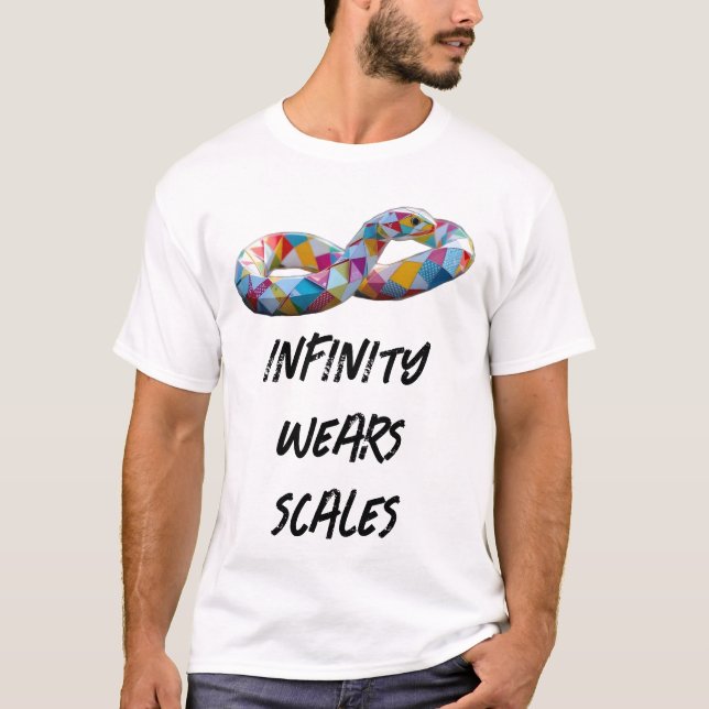 Camiseta Origami Snake Infinity Symbol (Frente)