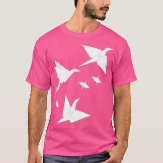 Camiseta Origami voa vermelho
