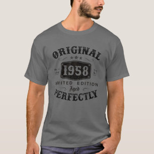 Camiseta Original 1958 65 Anos 65 Anos Aniversário De 65 An
