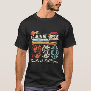 Camiseta Original 1990 Birthday Guitar Musicians Cassette T